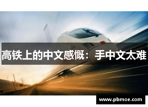 高铁上的中文感慨:手中文太难